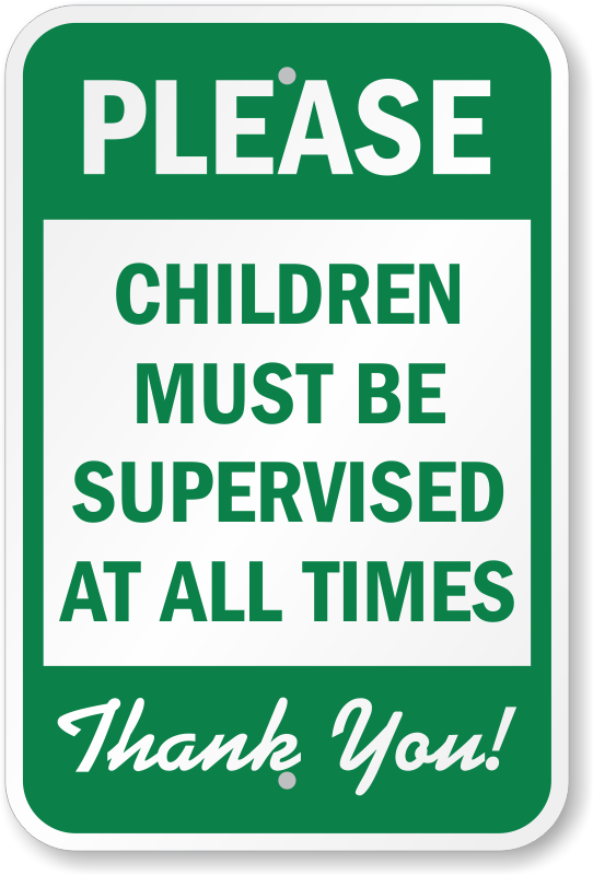 children-must-be-supervised-sign-k-0214